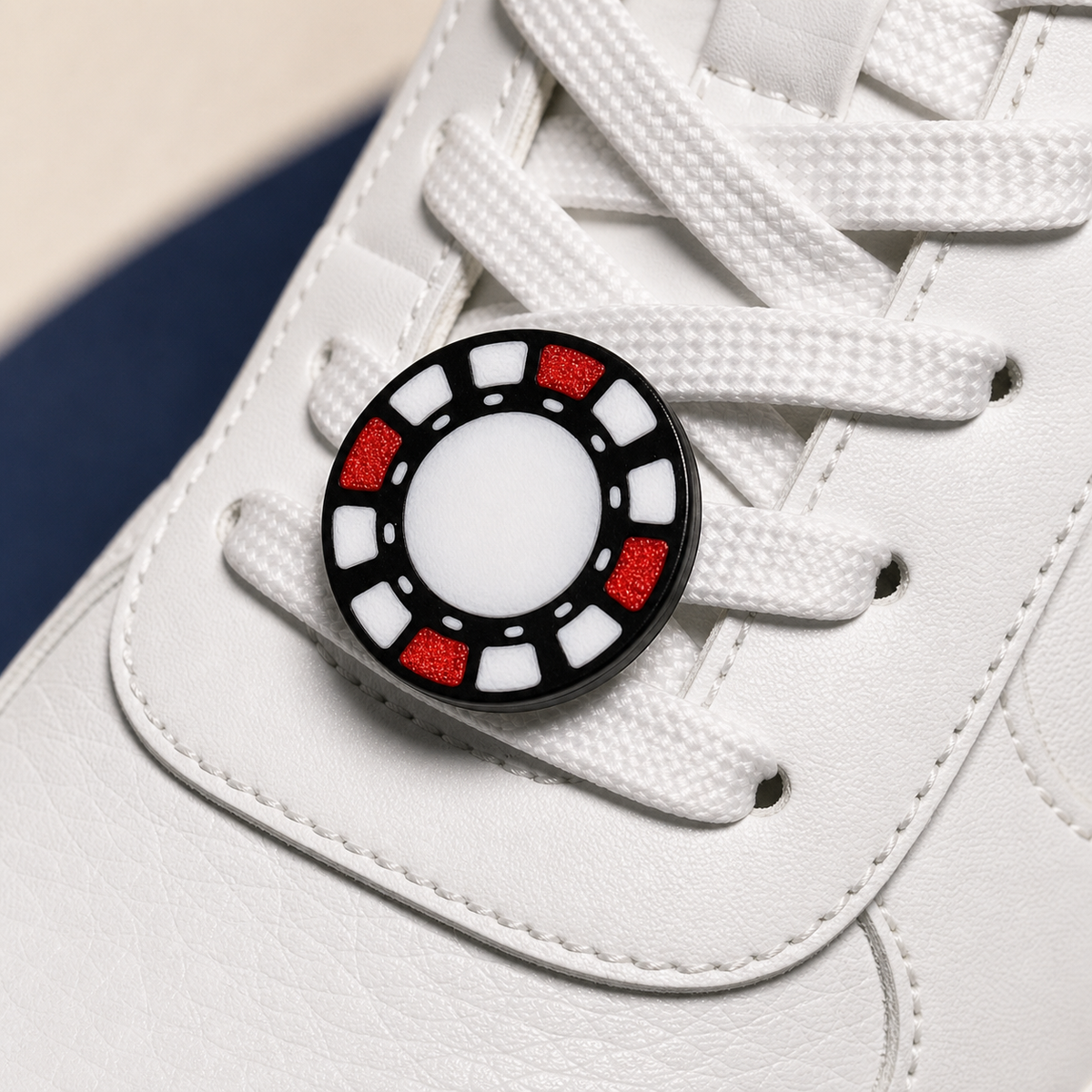 Poker Chip — Sneakpin para agujetas